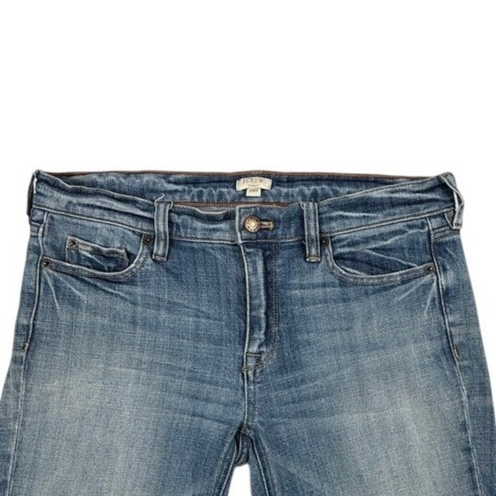 J. Crew Stretch Straight Leg Jeans Blue Medium Wash Denim‎ Womens 29S